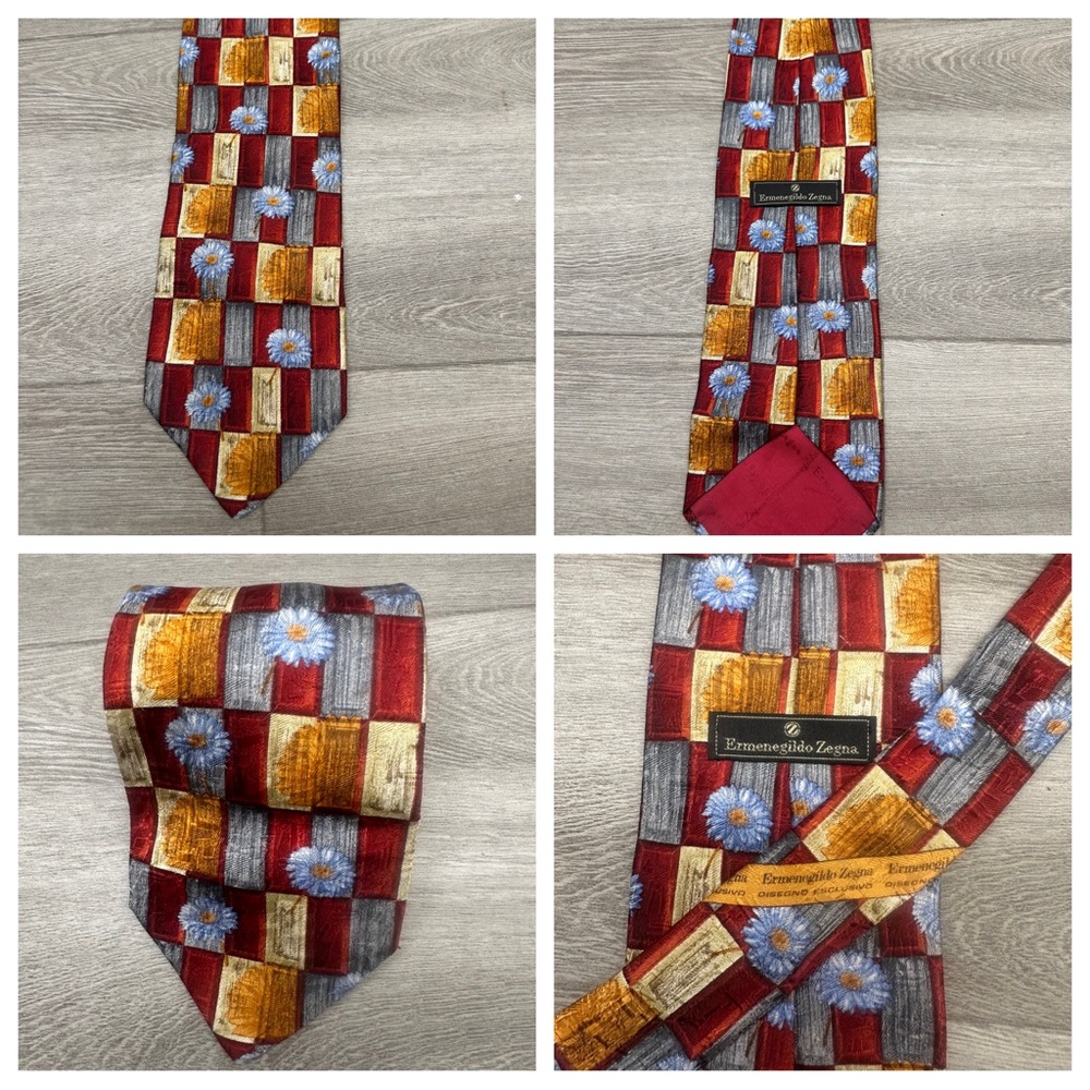 Ermenegildo Zegna Made in Italy silk tie